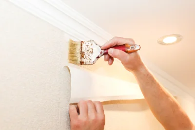 Pose de papier peint à Lopigna — revêtements muraux et toiles de verre